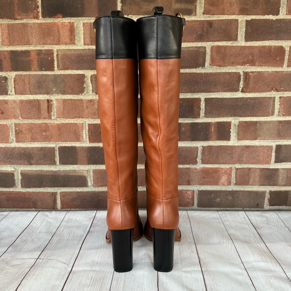 Frame Le Citrus Leather Color Block High Heel Boots EU 37 US 7 M MSRP $795 - Picture 7 of 14